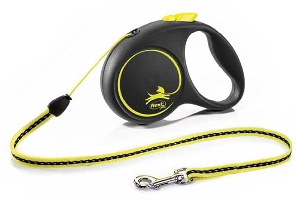 FLEXI FUN NEON DOG LEASH RETRACTABLE CORD – SMALL – 16FT – PACK OF 1