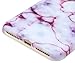 A-Focus Case for iPhone 8 Plus Case, iPhone 7 Plus Case Marble, IMD Stone Anti Scratch Anti Finger Slim Fit Flexible Silicone Case for iPhone 7 Plus 8 Plus 5.5 inch Matte Purple