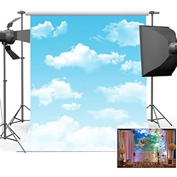 Amazon.com : Laeacco Blue Sky Clouds Photography