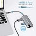 USB C Hub, USB C Adapter BEAOK 8 in 1 Type C Hub with 4K HDMI, Ethernet, USB-C PD Charging, 3 USB 3.0 Ports, SD/TF Card Reader, for MacBook/Pro/Air, iPad Pro and Type C Laptops, Grey