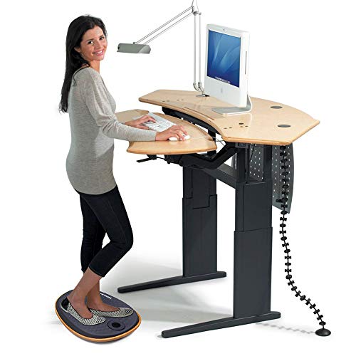 Ergohead Office Standing Desk Anti Fatigue Mat Balance Board Wooden