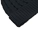 Women Beanie Winter Warm Hand Knitted Pom Pom Beanie Hat Black