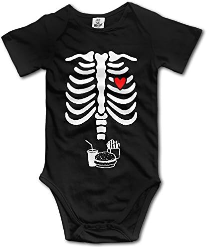 Novelty Skeleton Coke Hamburgers French Fries Baby Onesie Bodysuit