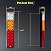 Zxlight 2x 20-LED Car Truck LED Trailer Tail Lights Turn Signal Reverse Brake Light, Stop Rear Flash Light Lamp, DC12V Red-Amber-White, Waterproof IP65 (Pack of 2)