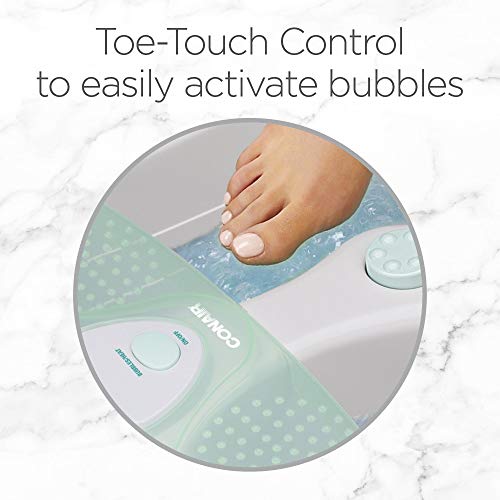 Conair Soothing Pedicure Foot Spa Bath with Massaging Bubbles, Deep