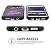 DOMAVER Galaxy S7 Case, Samsung Galaxy S7 Case, SM-G930 Case Dual Layer Heavy Duty Shockproof Soft Silicone Bumper Hard PC Cover with Nebula Stars Protective Phone Case for Samsung S7 G930w, Purple
