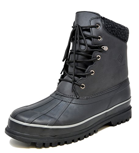 DREAM PAIRS Men's Blazzer-1 Black Insulated Waterproof Winter Snow Boots Size 13 M US