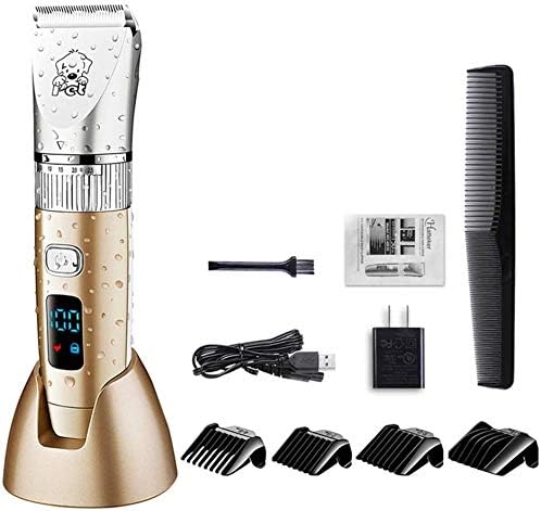 Dog Hair Trimmer Professional Pet Grooming Scissors Electric Hair Clipper Rechargeable Cordless Pet Haircut Machine zhaoyun