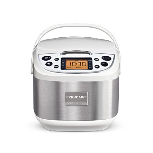 Frigidaire Professional 10-Cup Fuzzy Logic Rice Cooker, 11 Cooking Settings with Stainless Steel