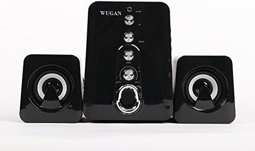 Computer Speakers Bluetooth, 2.1 Speakers Bluetooth, 3.5MM Plugs Use The Length of 1.2 Meters Line Connection, With High and Low Tone Adjustment Function, You Can Adjust to Tour Favorite Sound