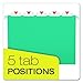 Pendaflex Recycled Hanging Folders, Letter Size, Aqua, 1/5 Cut, 25/BX (81616)