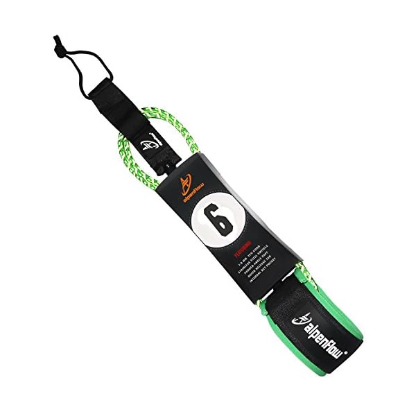 A ALPENFLOW 6‘ Premium Surfboard Leash 6ft Surf Board Leg Rope SUP
