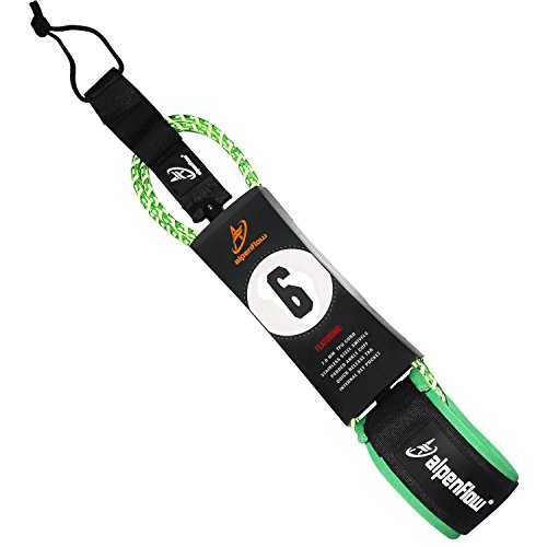 A ALPENFLOW 6‘ Premium Surfboard Leash 6ft Surf Board Leg Rope SUP