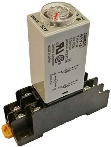 Photo 1 of DC 12V Delay Timer Time Relay DPDT 0-60S Second and Base Socket H3Y-2 (DC 12V)