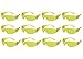 ABN Safety Glasses - Yellow Shade Lens, UV Protective, ANSI standard, Pack of 12