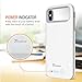 Trianium Atomic Pro Battery Case Compatible with Apple iPhone Xs/iPhone X (5.8-Inch) 4000mAh Portable Rechargeable Extended Power Charger [Not Support Wireless Charger] - White/Grey