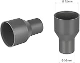 PL 50mm Cast Iron to Plastic Pipe Adaptor Grey Drainage Sewage Downpipe view 3