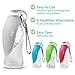 MIYA Dog Water Bottle, Portable Dog Water Bottle 20OZ Puppy Water Dispenser Pet Water Bottle for Dogs Cats Outdoor Walking Hiking Travel Antibacterial Food Grade Plastic BPA Free