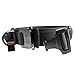 Pettom Tactical Dog Adjustable Collar Military Training Molle Nylon Dog Collar Leash With Handle Steel Buckle 1.5'' (L, Black)