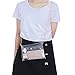 LUOEM PVC Cross Body Bag Clutch Messenger Handbag Tote Shoulder Bag (Transparent)