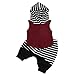 Fabal Cute Toddler Kids Baby Boy Hooded Vest Tops+Short Pants 2pcs Outfits Clothes Set (12M, Red)