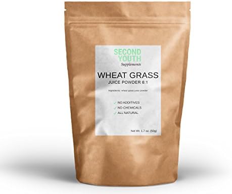 Second Youth Wheat Grass Juice Powder 6:1 - All Natural, No Additives, No Fillers - Pure and Potent