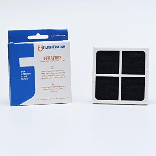 Filters FastFFRAF-003 Compatible Replacement for LG ADQ73214404, ADQ73214405 Carbon Refrigerator Fridge Air Filter, Air Cleaner Odor Neutralizer Deodorizer 3.25x3.25x0.25 inch