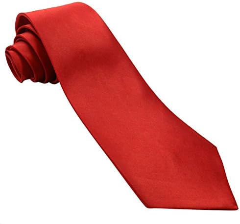 Poly Satin Solid Tie Suit Necktie Party Wedding Regular Men Wear Accessories