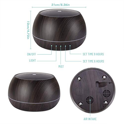 Seamei Essential Oil Diffuser, 1000ml Crack Ultrasonic Home Fragrance Aromatherapy Diffuser