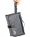 BlueSnail Portable Changing Pad,Diaper Clutch,Lightweight Travel Station Kit for Baby Diapering(Gray)