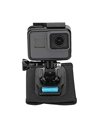 TELESIN - Soporte para casco de motocicleta para GoPro Hero 2018 6 5 4 3, Sesión, SJCAM, AKASO, Campark, Polaroid, YI Action