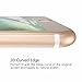 iPhone 7 Plus Screen Protector, iOrange-E 3D Curved Glass Full Coverage Tempered Glass Screen Protector for Apple iPhone 7 Plus 5.5 Inch, Gold