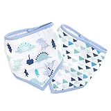 aden by aden + anais bandana bibs 2-Pack; elephants 2-pack