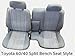 A57 Toyota Pickup 60/40 Split Bench Charcoal Seat Covers, Triple Stitched with 8mm Extra Thick Padding, Adjustable Headrests, Armrest Access, Seat Belt Cutout, Custom Made for Exact Fit 1990 - 1995