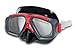 Intex Surf Rider Adult Swimming & Diving Mask Snorkel Set, Black/Red (2 Pack)