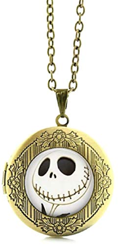 New Horizons Production Nightmare Before Christmas Jack Skellington Glass Domed Pendant Locket Necklace