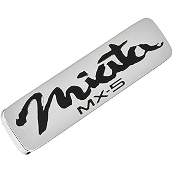 Amazon.com: MAZDA MX-5 MIATA 1990-1997 NEW OEM REAR MIATA EMBLEM BLACK ...