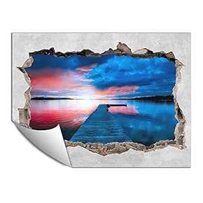 Wall Paper Small Wall Mural Creative 3D Photo Wall Art Removable Wall Decoration for Bedroom Living Room - 24x32 inches