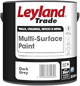Leyland Trade Multi Surface Paint Grey 750ml Interior Wood Metal Plaster Durable view 2