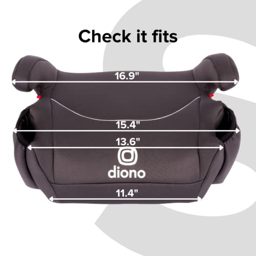 Diono Solana 2022, No Latch, Single Backless Booster Car Seat