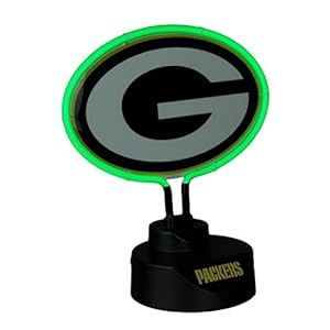 Plastic Accent Lamps Green Bay Packers Logo Neon Tabletop Statue Accent Lamp 10 X 11.75 X 5.25 Inches Green 410rrEuIj1L