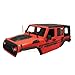 Xtra Speed Jeep Hard Plastic Body Kit 313mm (Parts A) Ver.2 for Axial SCX10 RC4WD TF2 Red #XS-59765AR