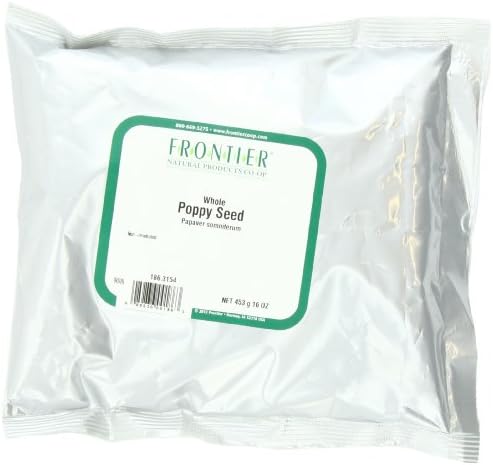 Frontier Poppy Seed Whole, 16-Ounce Bags (Pack of 2)