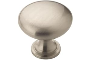 Amerock | Cabinet Knob | Satin Nickel | 1-1/4 inch (32 mm) Diameter | Edona | 1 Pack | Drawer Knob | Cabinet Hardware