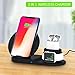 BESTBEING Wireless Charger, 3 in 1 Wireless Charging Dock for Apple Watch and Airpods, Charging Station for Multiple Devices, Qi Fast Wireless Charging Stand Compatible iPhone X/XS/XR/Xs Max/8/8 Plus
