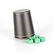 Magic Vosom Leather Dice Cup Set Felt Lining Mini Shaker Cup with 5 Dice
