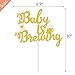 Baby is Brewing Cake Topper, Baby Shower Baby Sprinkle Cake Decorations, Gender Reveal Diaper Party Supplies, Beer & Baby Bottle Design for Boys or Girls, Double Sided Gold Glitter