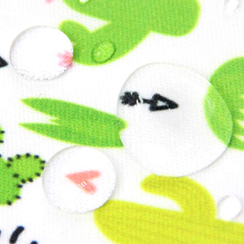 Langsprit Baby Bib with Sleeves-Waterproof Infant/Toddler Bib with Pocket(6-24 Months),Cactus