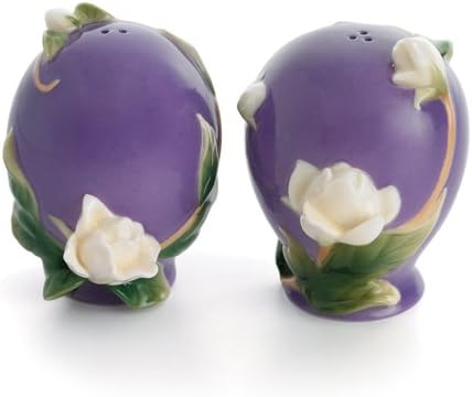 Franz Porcelian Magnolia Salt and Pepper Shakers