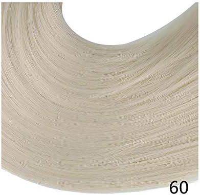 Wrap Synthetic Ponytail Extension Ponytail Clip Ponytail Wig Pony Tail Flase Hairpiece Tail Hair,Platinum Blonde,24Inches